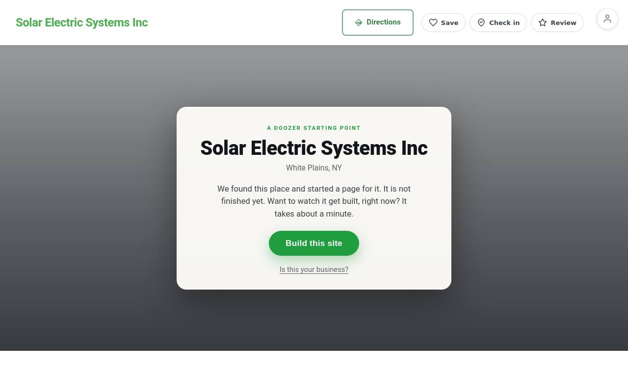 Preview of your live website