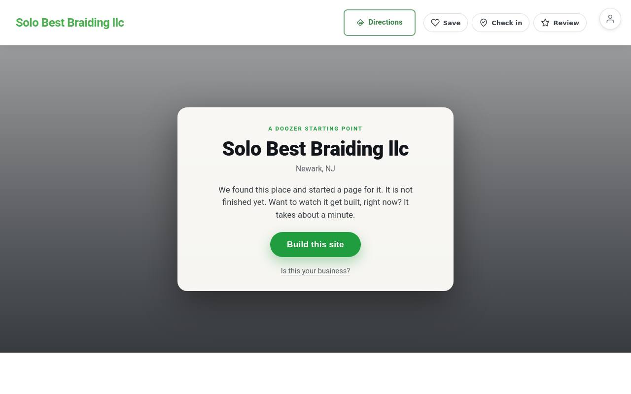 Preview of your live website