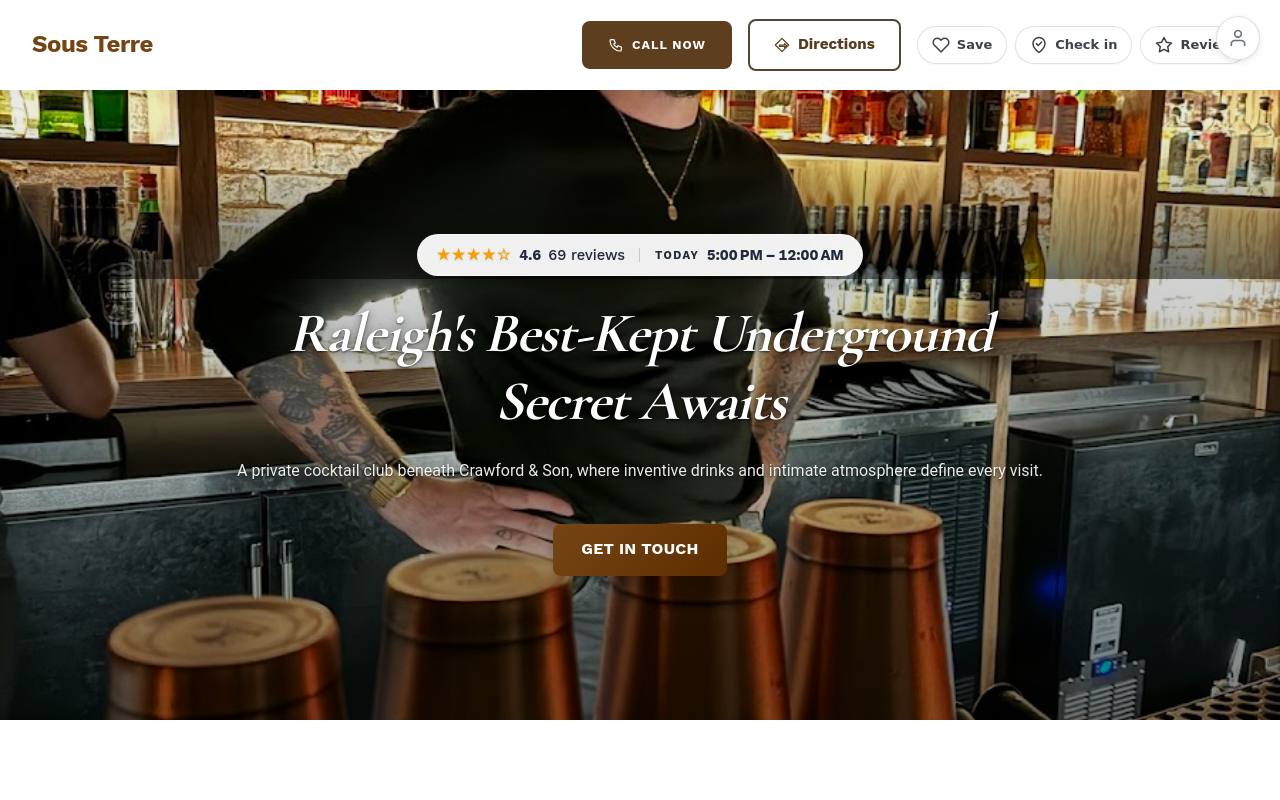 Preview of your live website