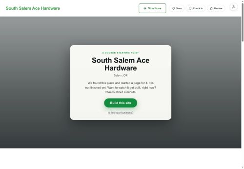 Preview of your live website