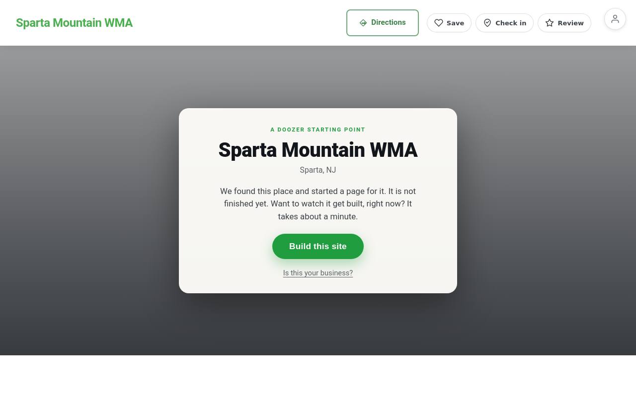 Preview of your live website