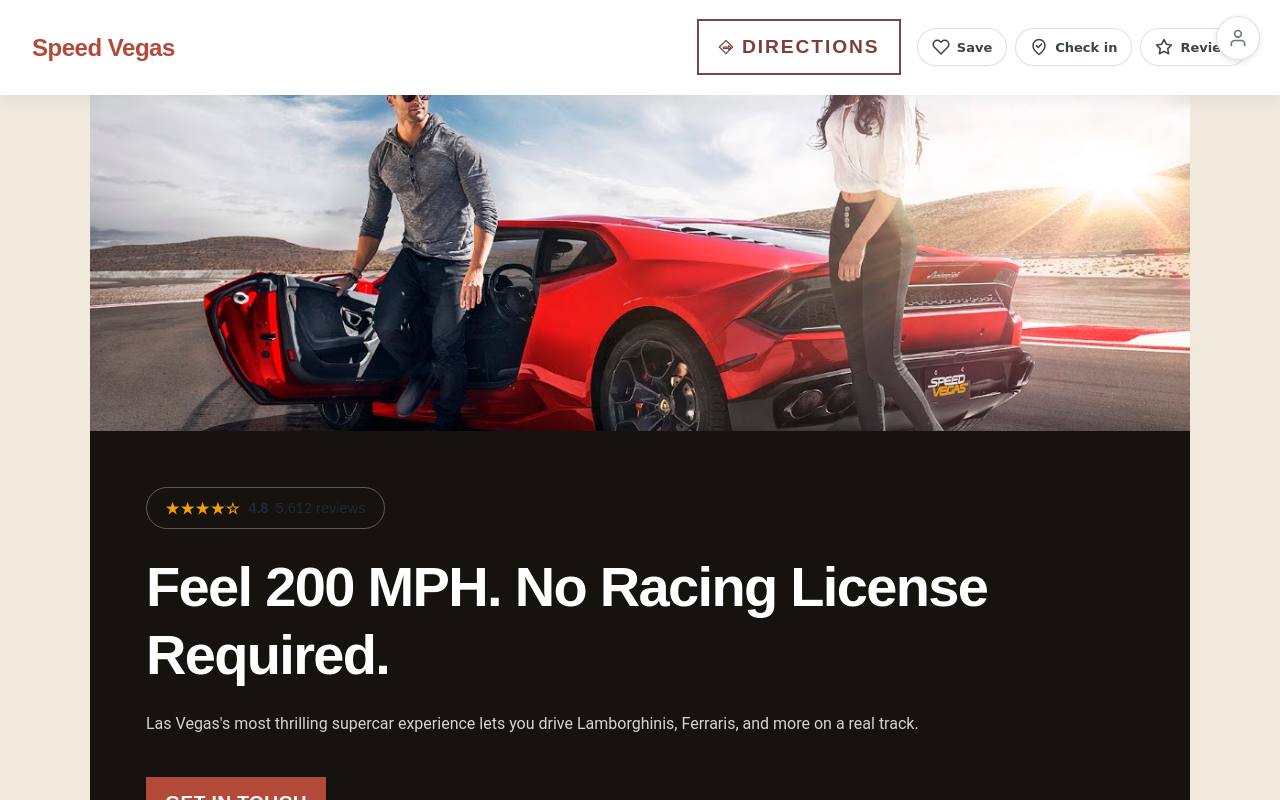 Preview of your live website