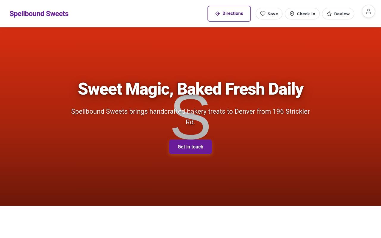 Preview of your live website