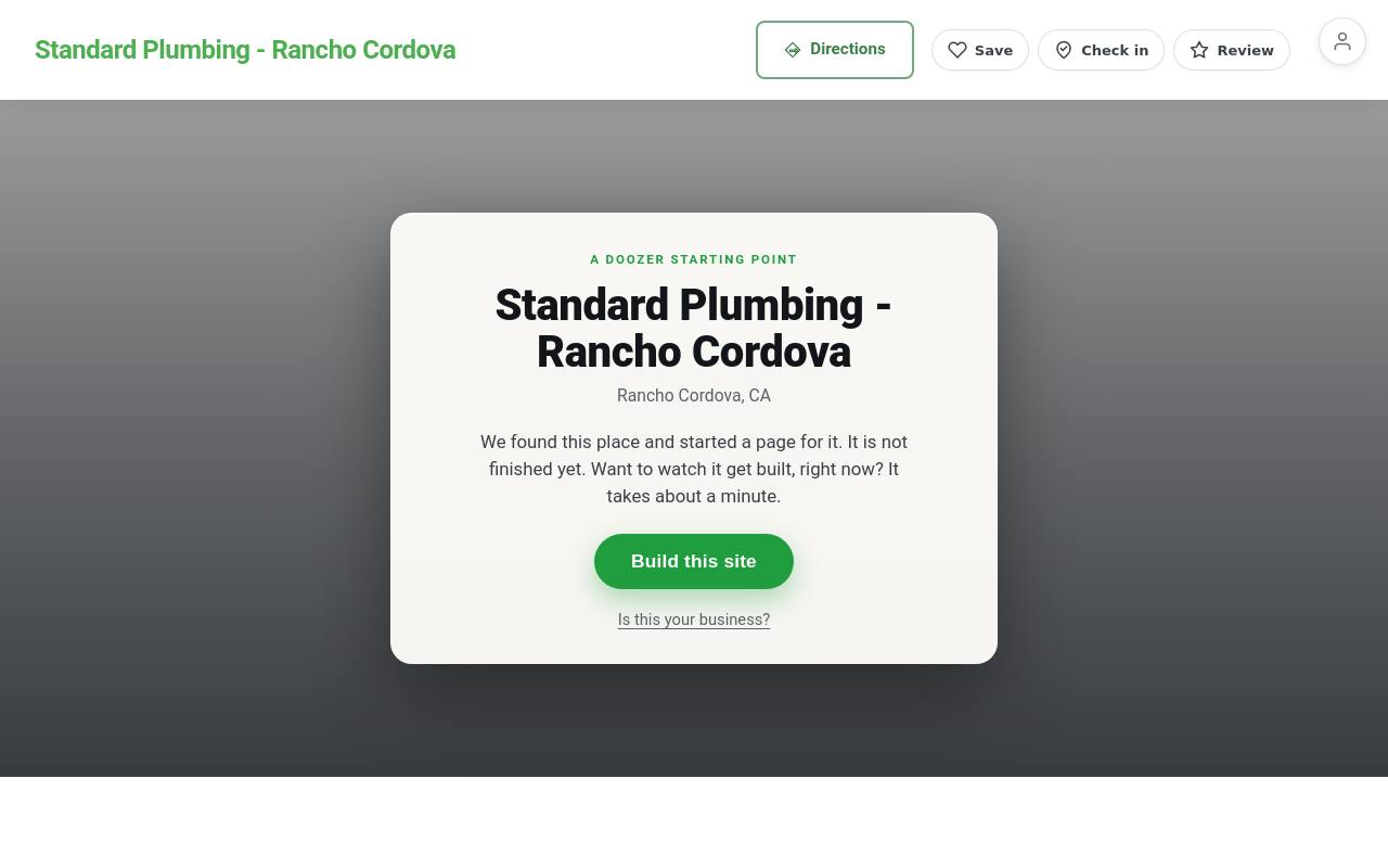 Preview of your live website