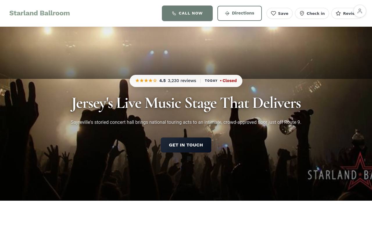 Preview of your live website
