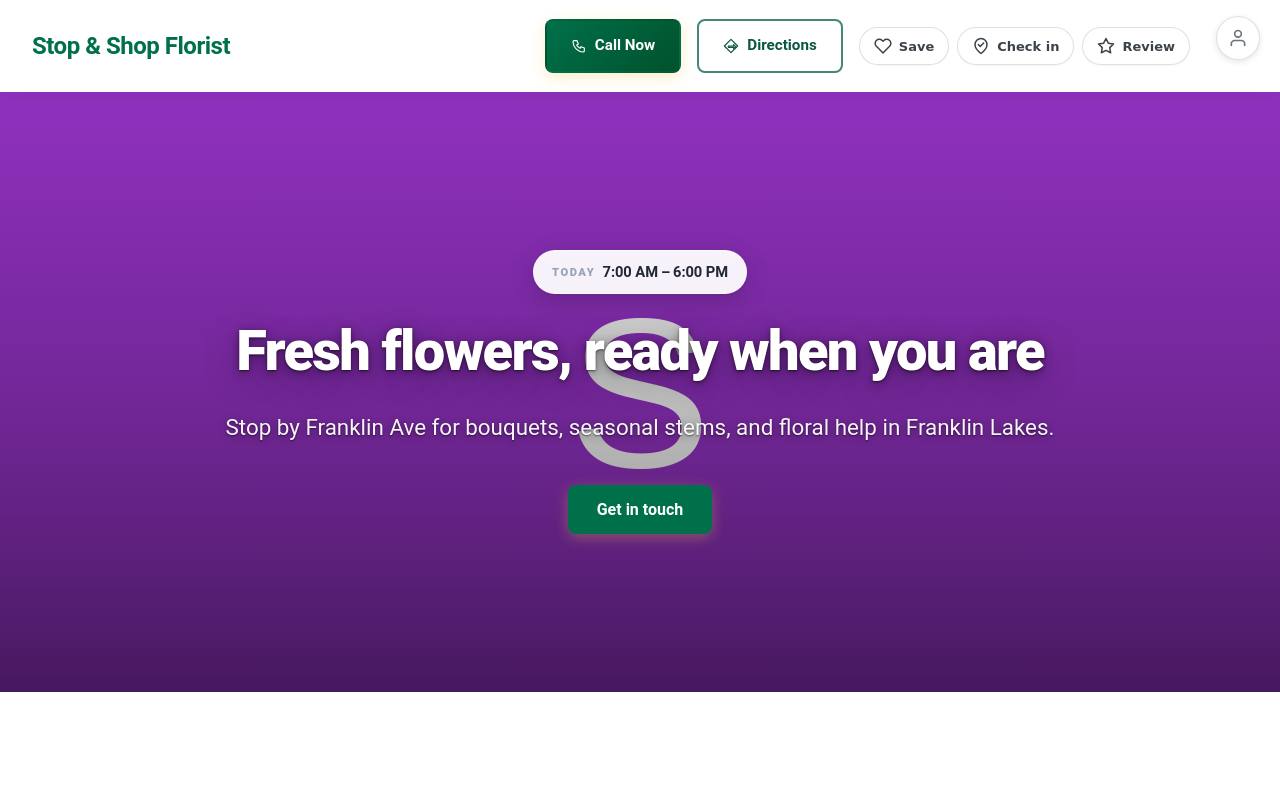 Preview of your live website