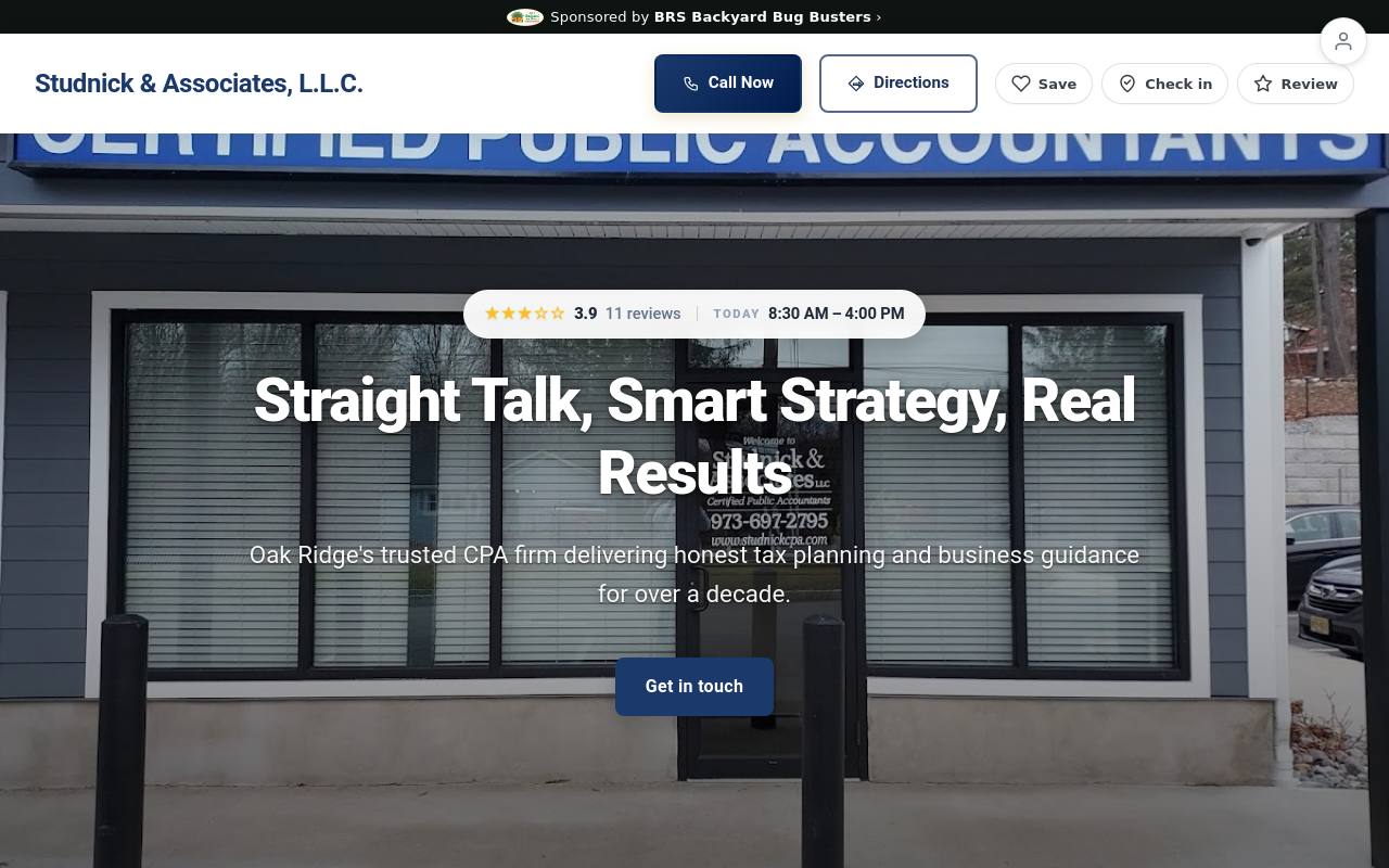 Preview of your live website