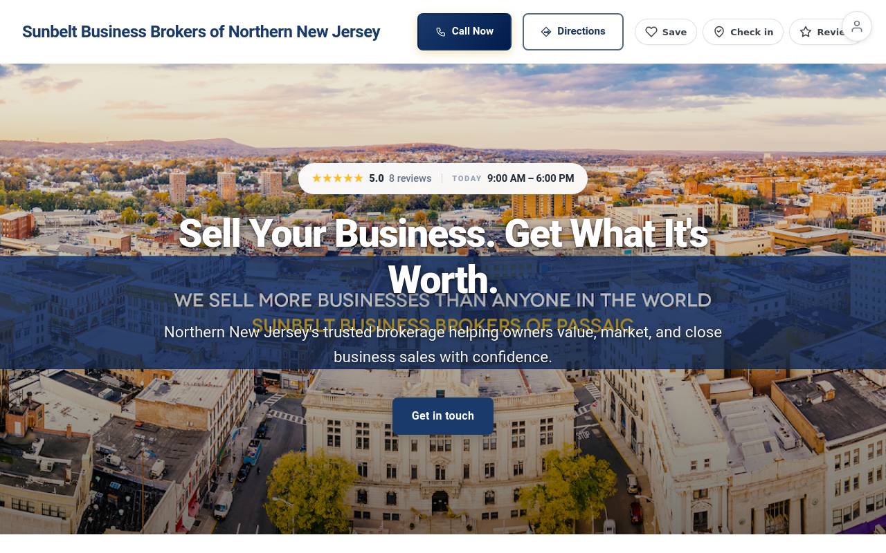 Preview of your live website