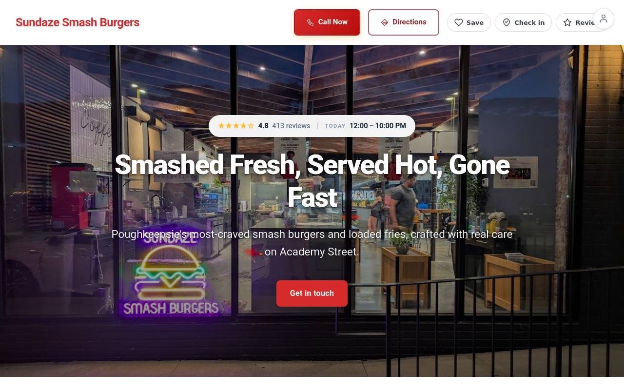 Preview of your live website