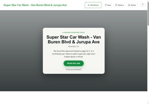 Preview of your live website