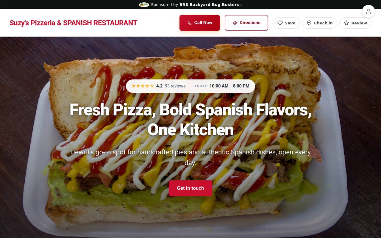 Preview of your live website