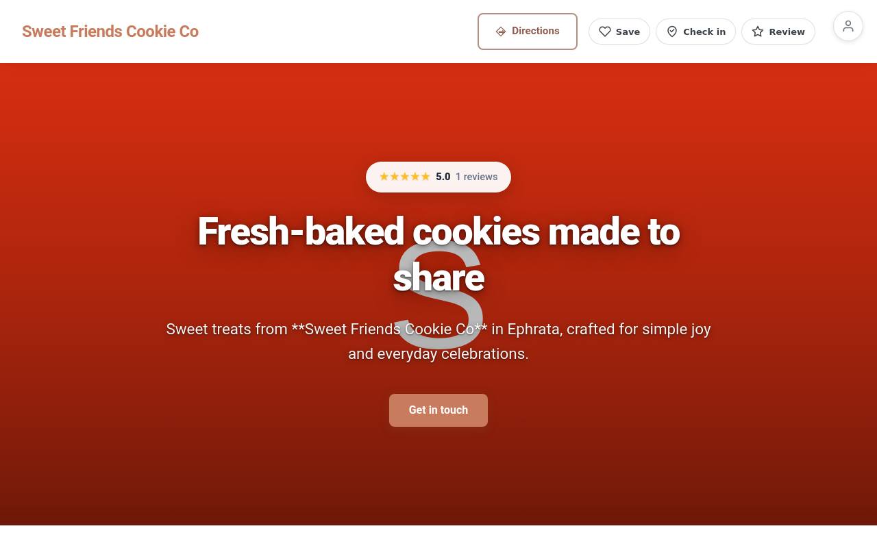 Preview of your live website