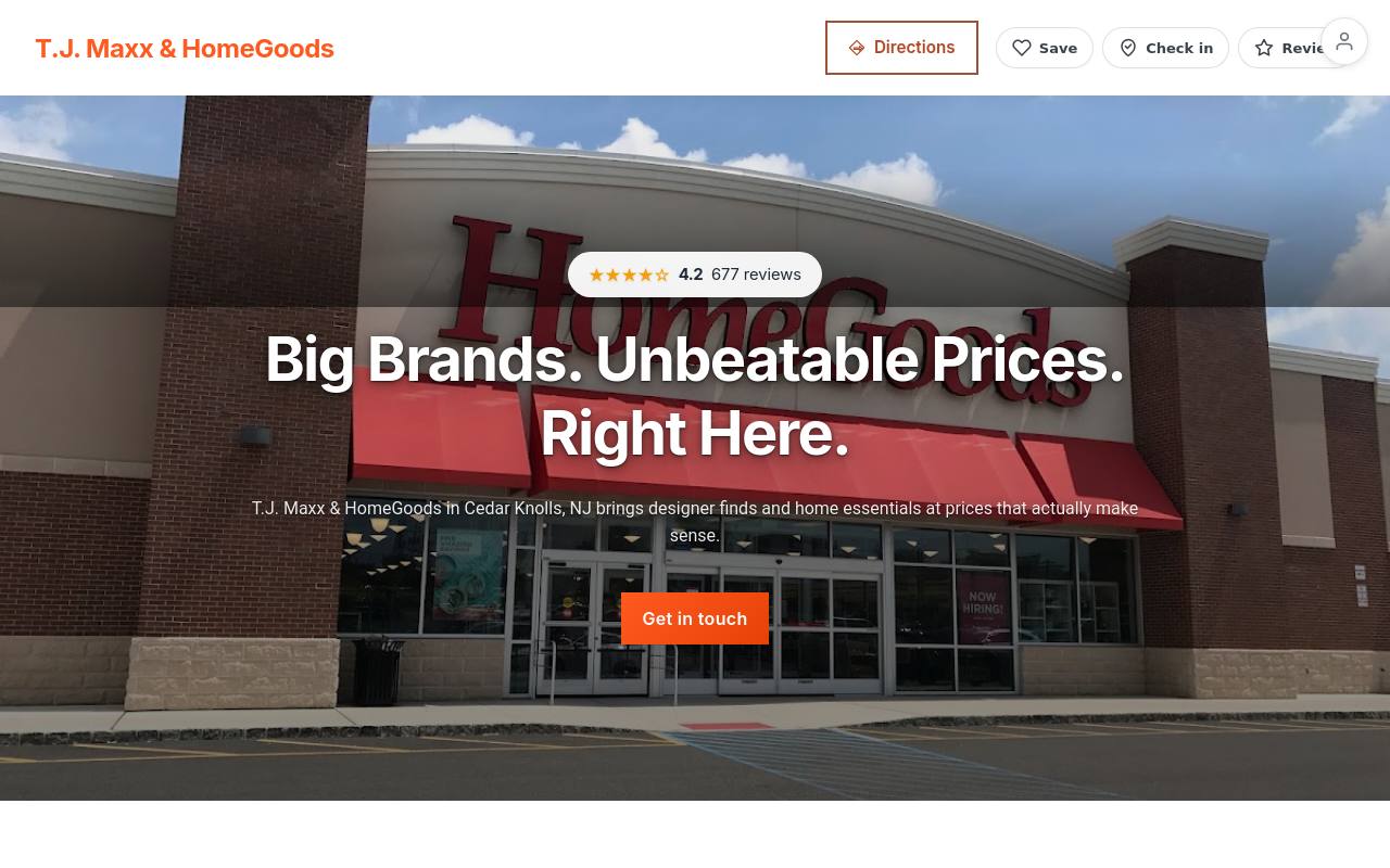 Preview of your live website