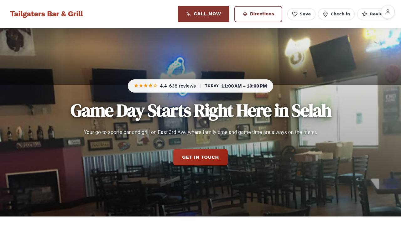 Preview of your live website