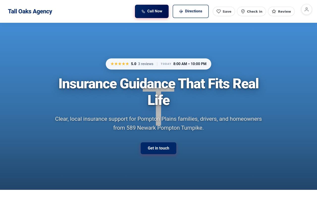 Preview of your live website