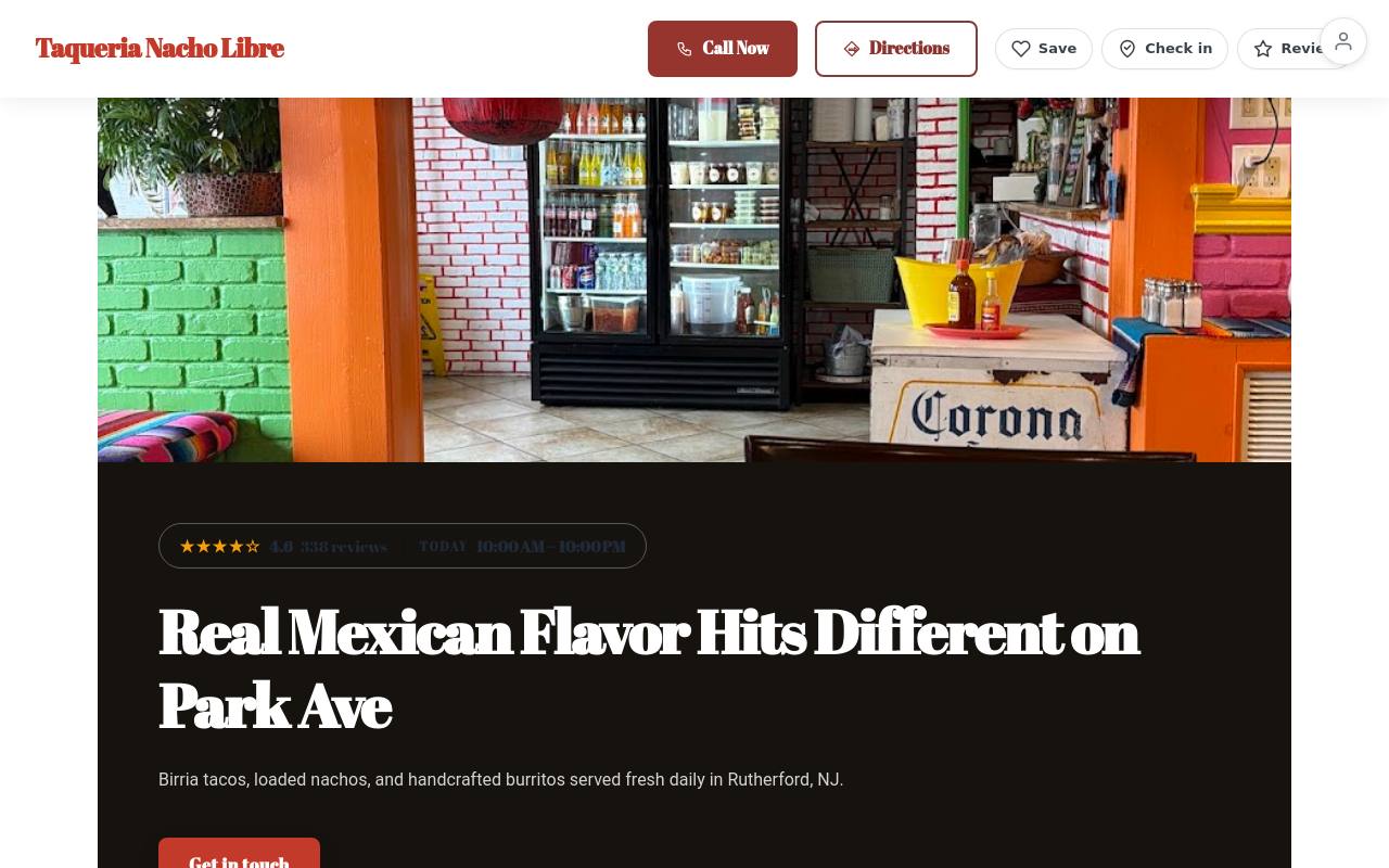Preview of your live website