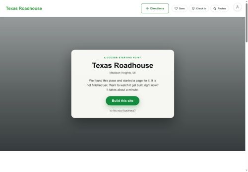 Preview of your live website