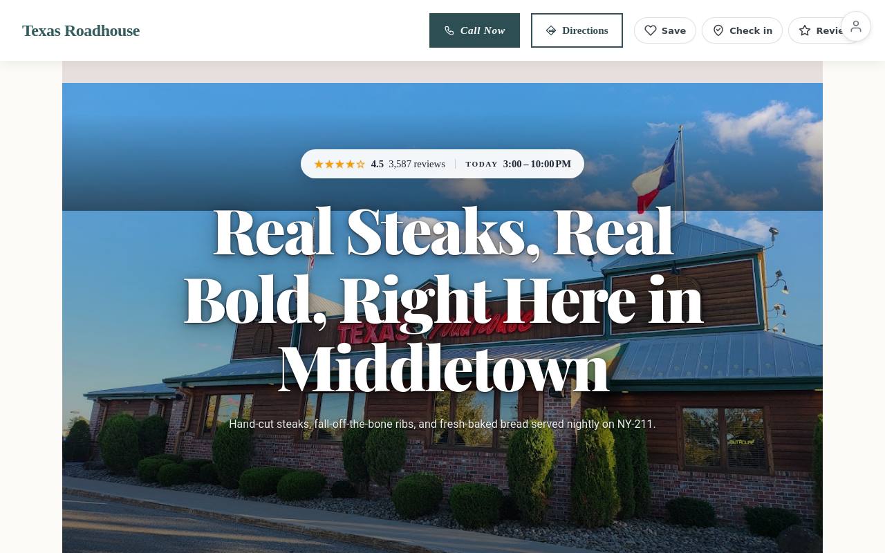 Preview of your live website