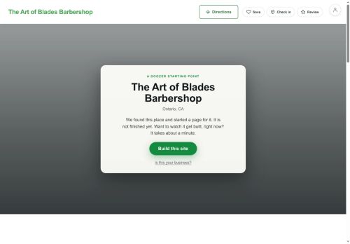 Preview of your live website