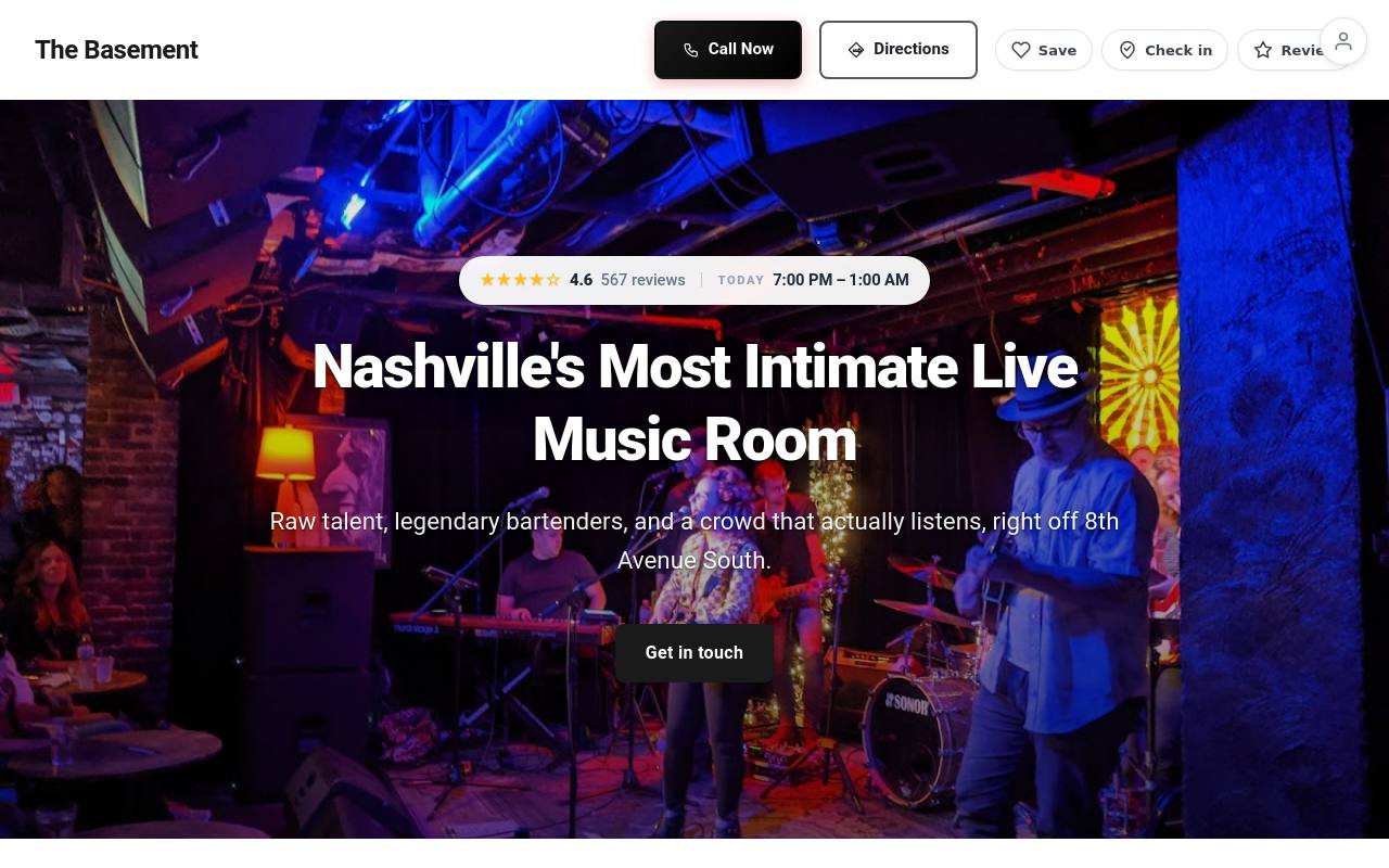 Preview of your live website