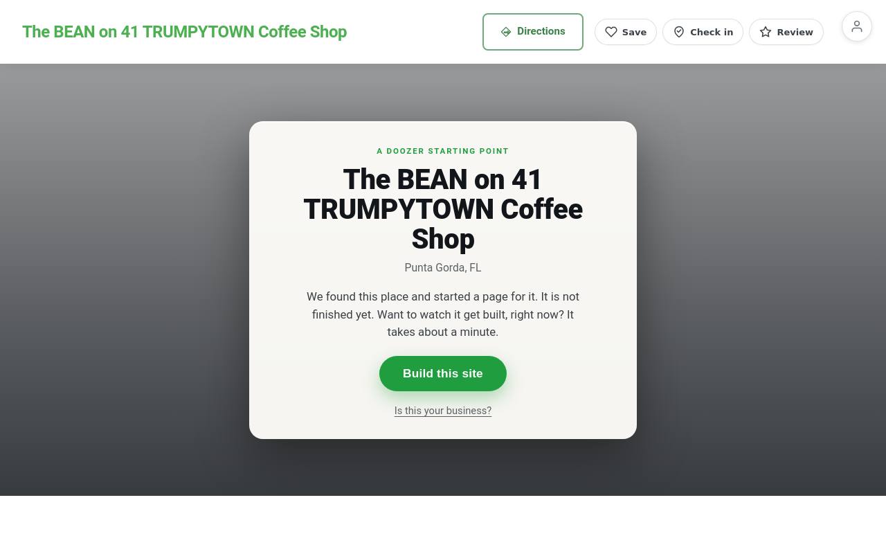 Preview of your live website