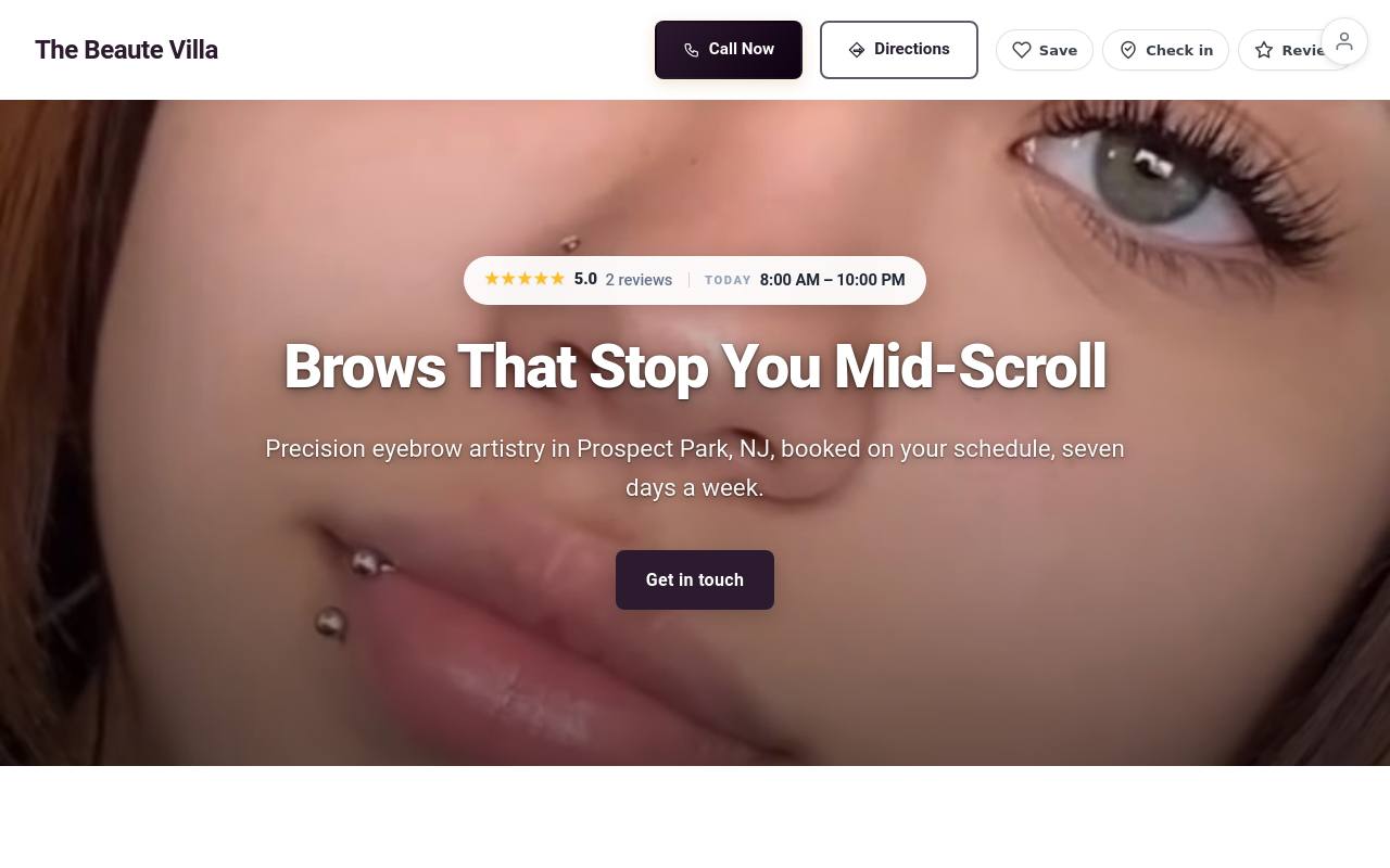 Preview of your live website