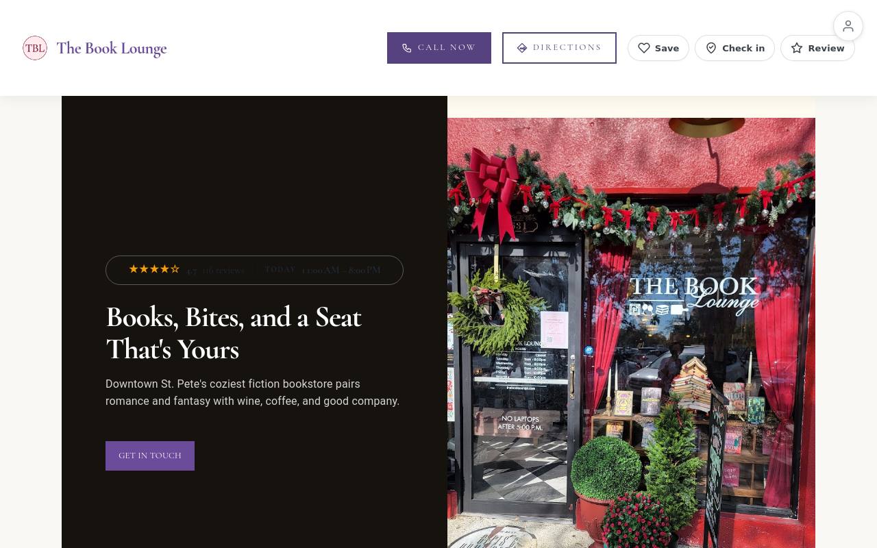 Preview of your live website