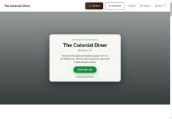 Preview of your live website