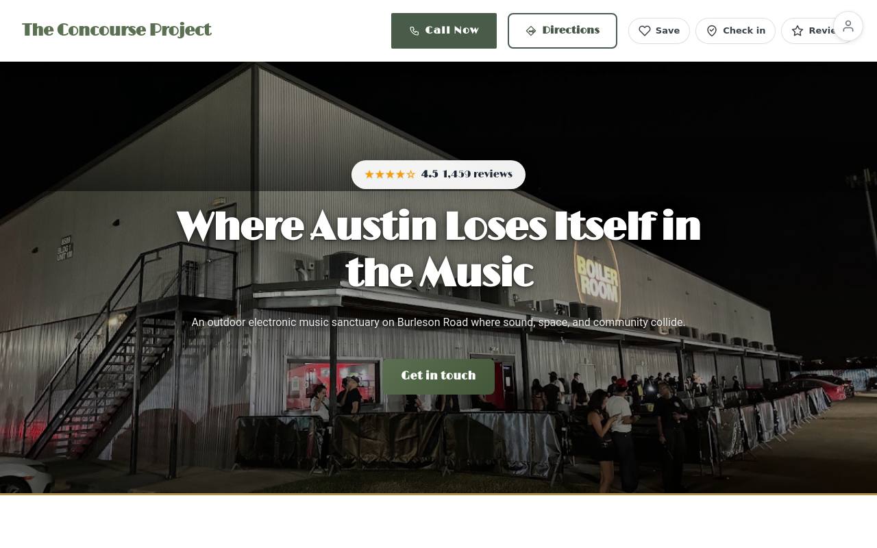 Preview of your live website