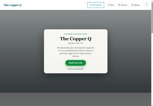 Preview of your live website