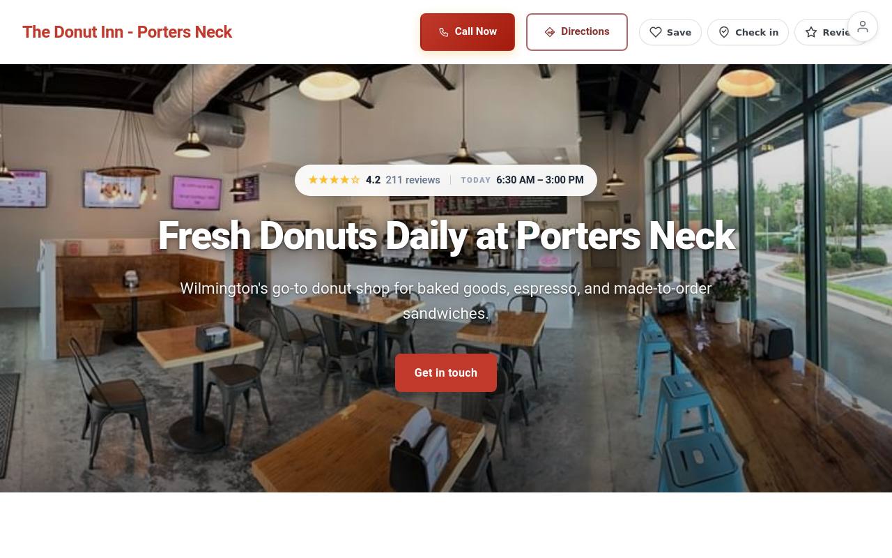 Preview of your live website
