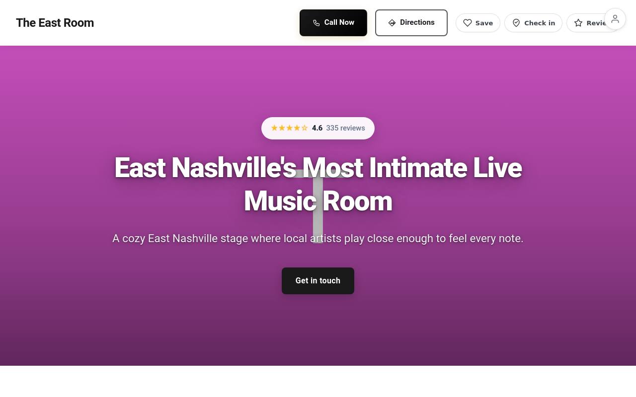 Preview of your live website