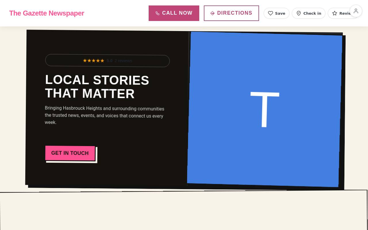 Preview of your live website