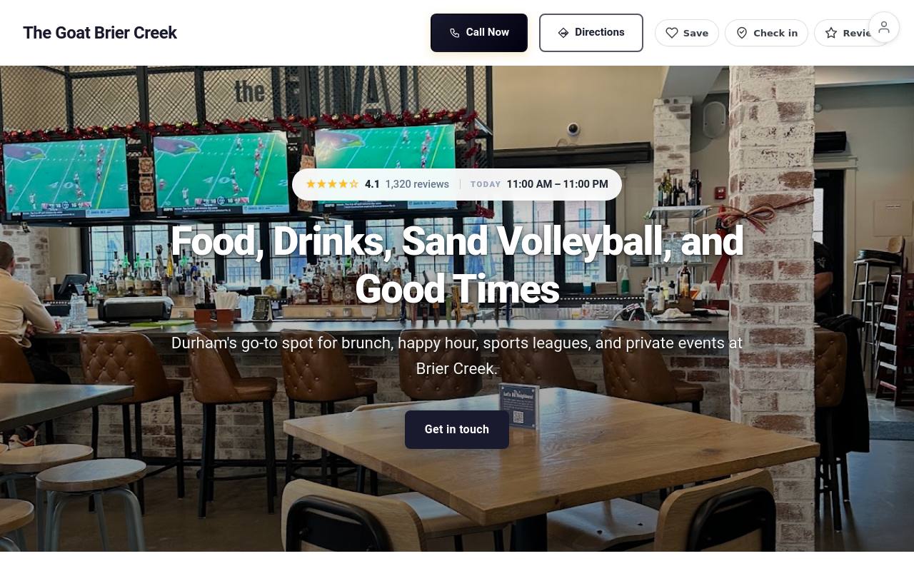 Preview of your live website