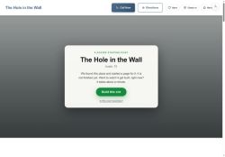 Preview of your live website