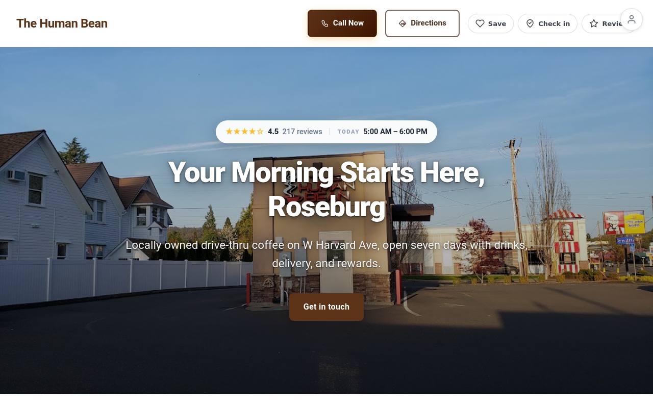 Preview of your live website