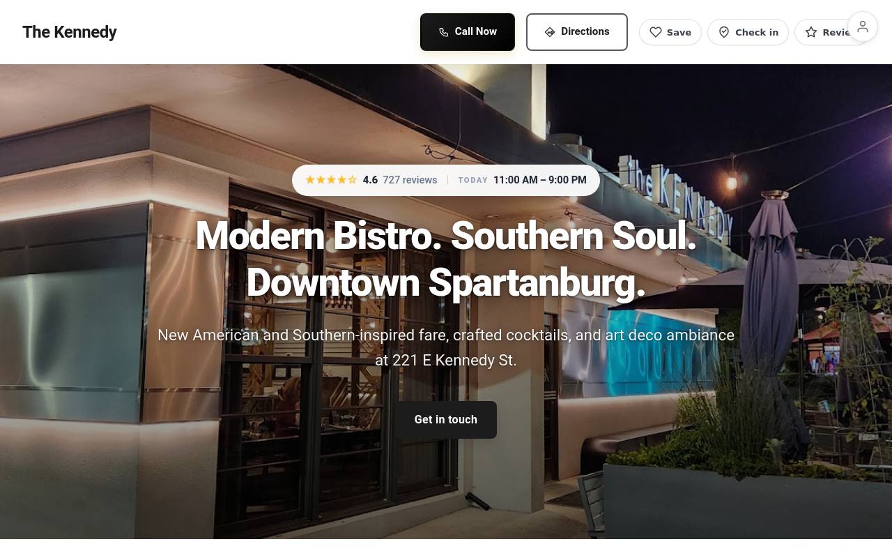 Preview of your live website