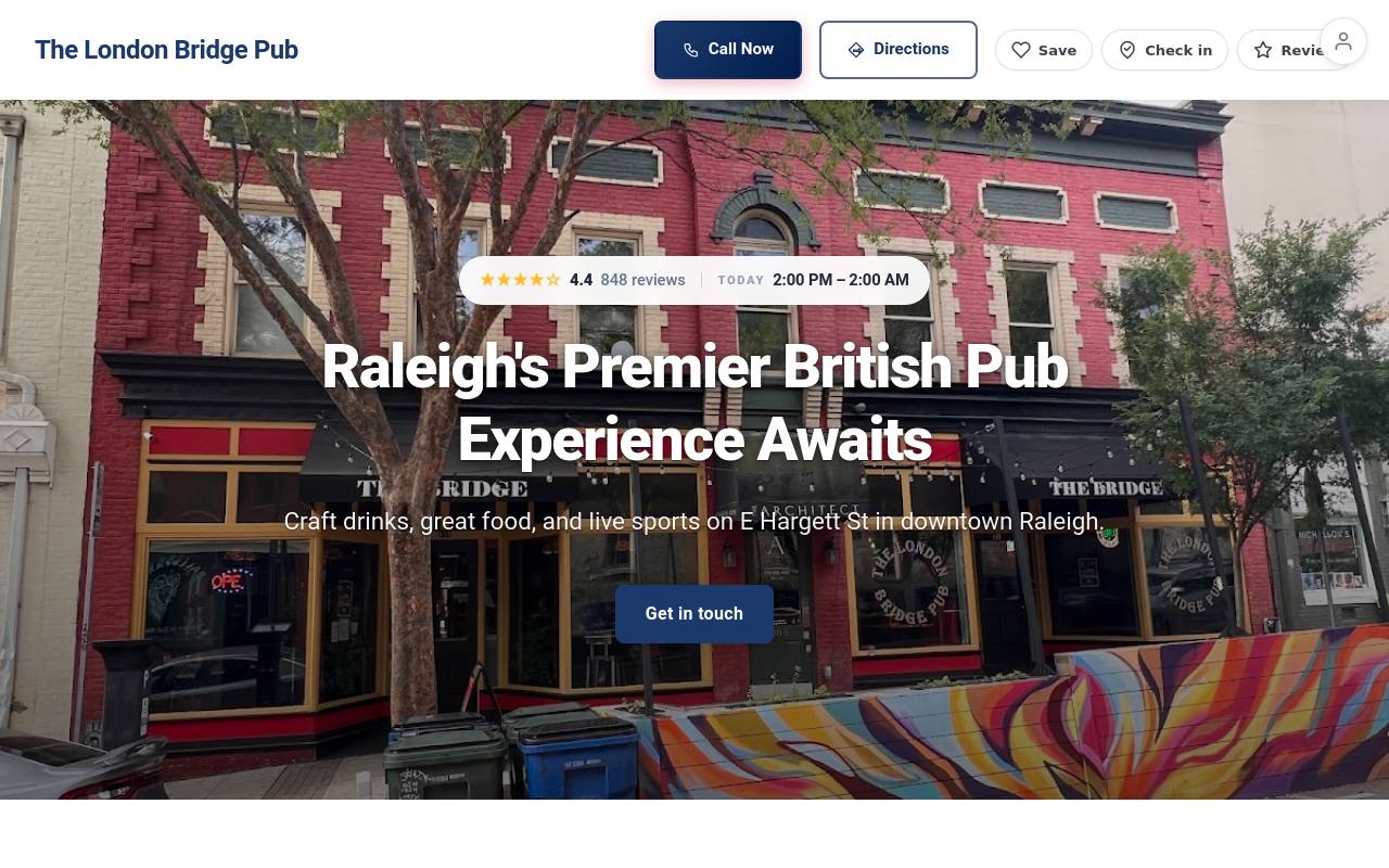 Preview of your live website