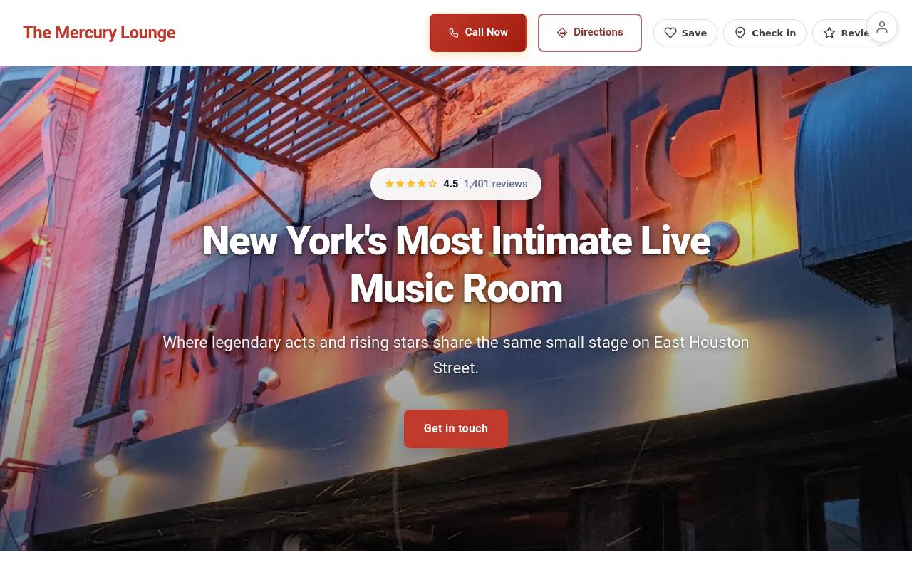 Preview of your live website