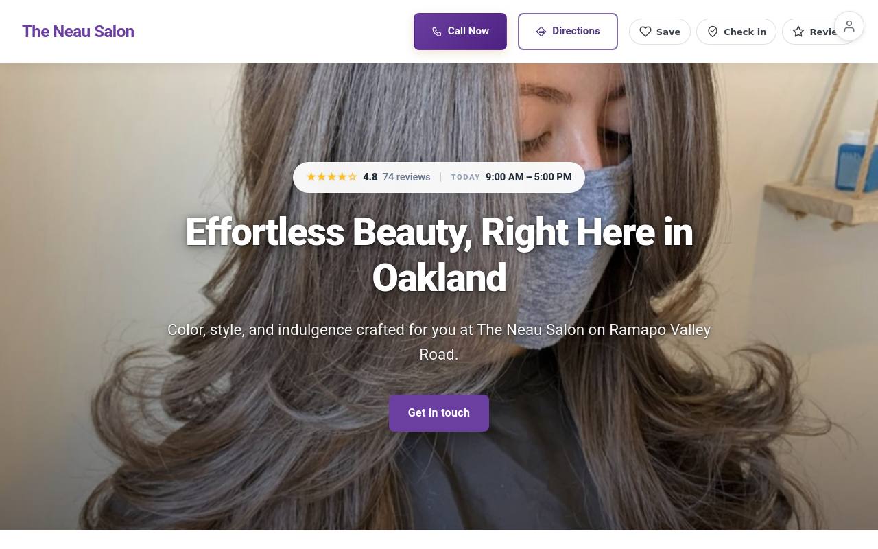 Preview of your live website