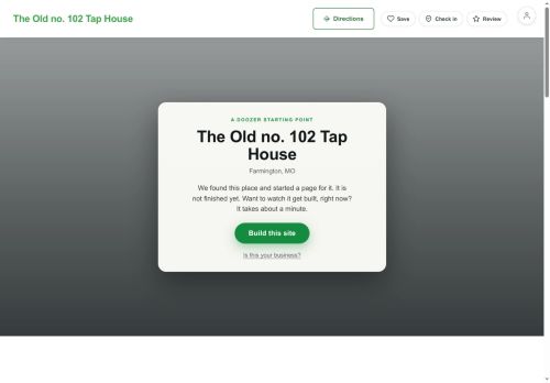 Preview of your live website