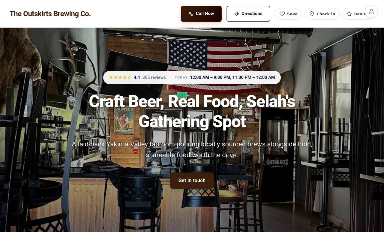 Preview of your live website