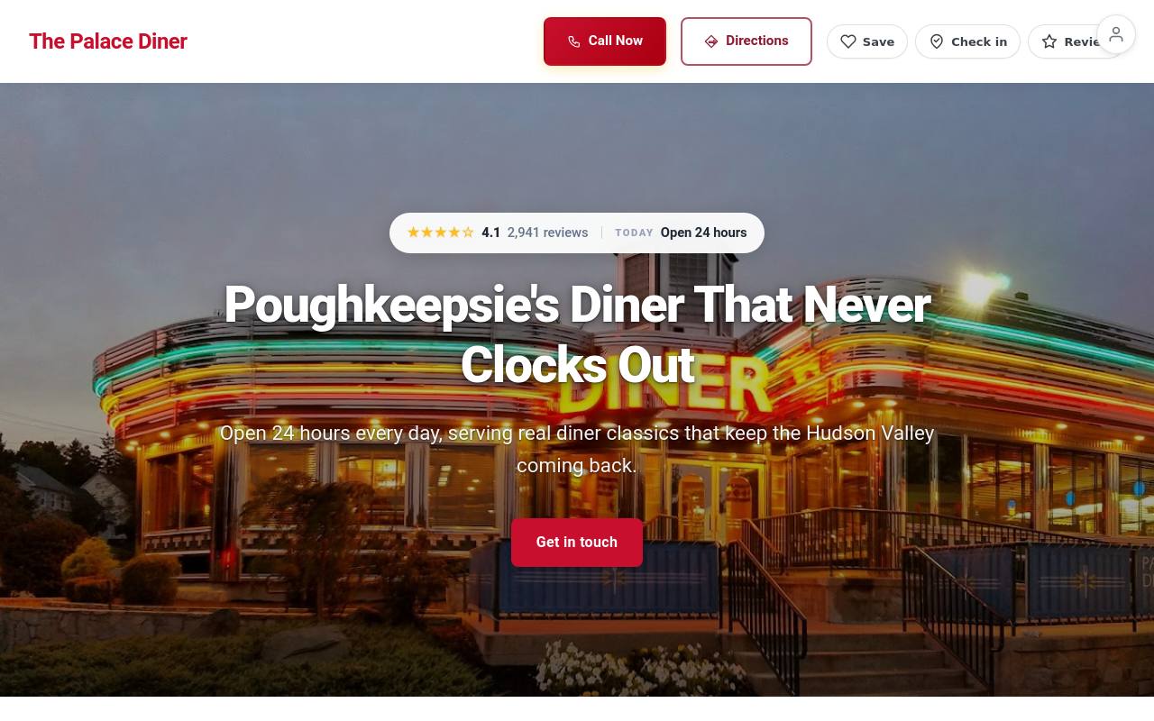 Preview of your live website
