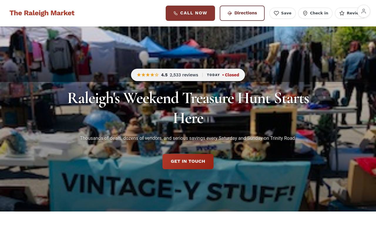 Preview of your live website