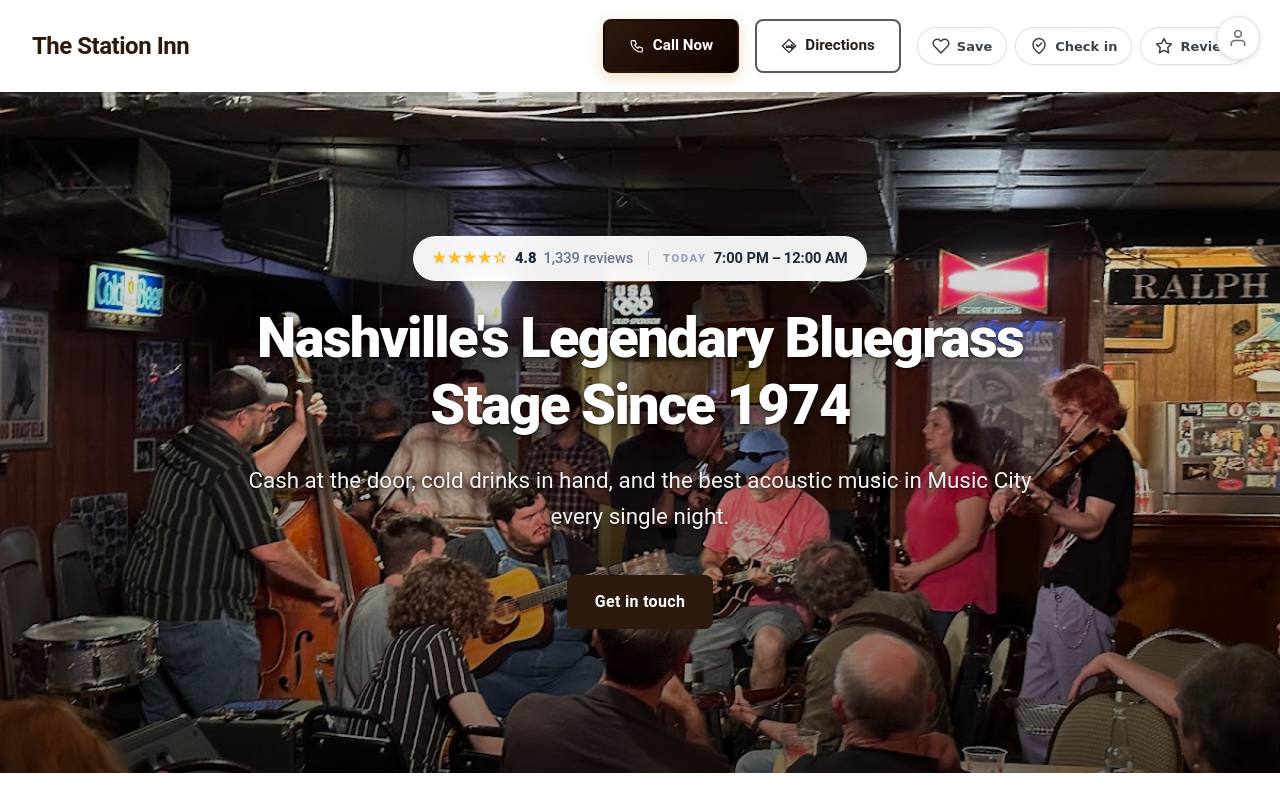 Preview of your live website