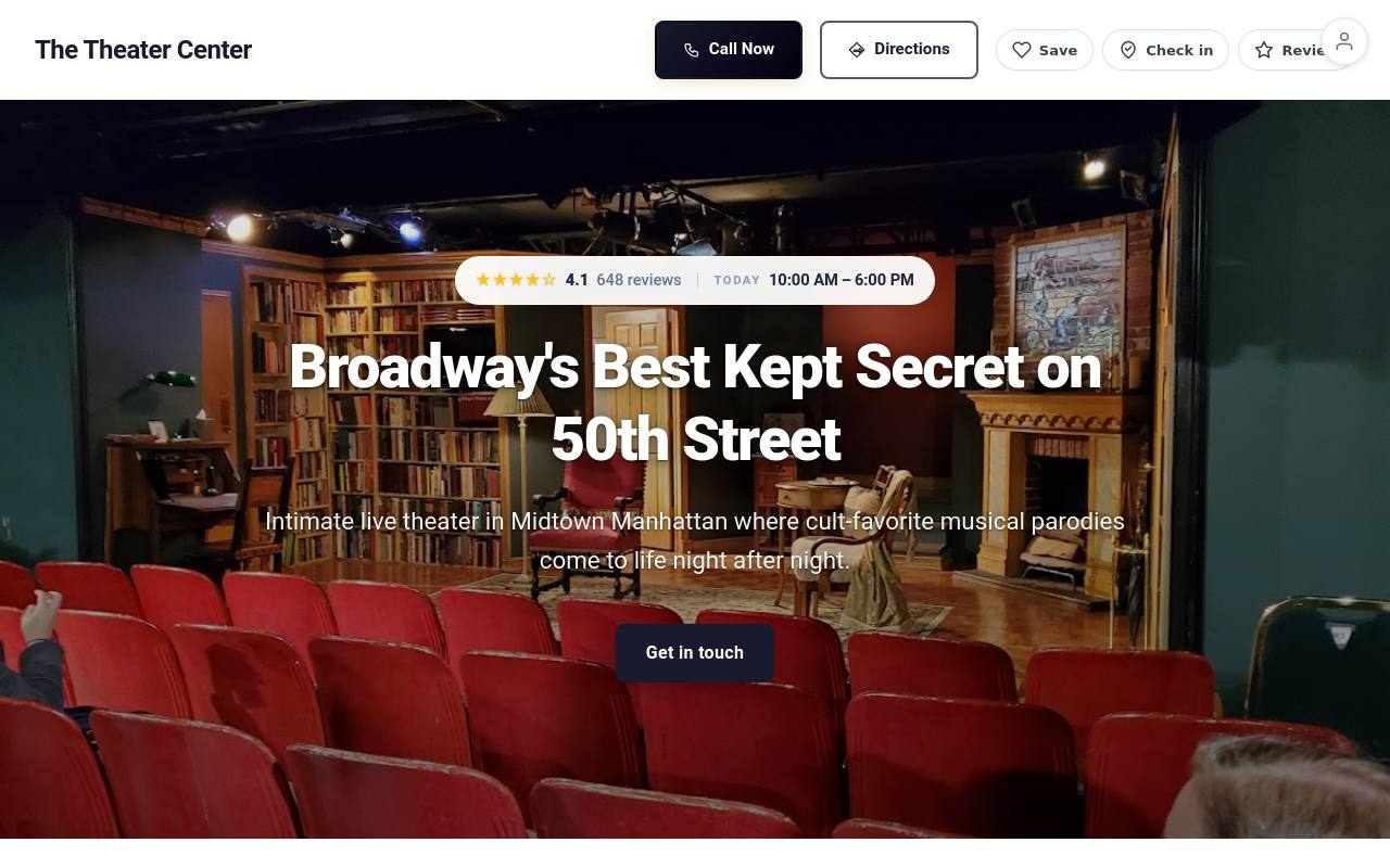 Preview of your live website