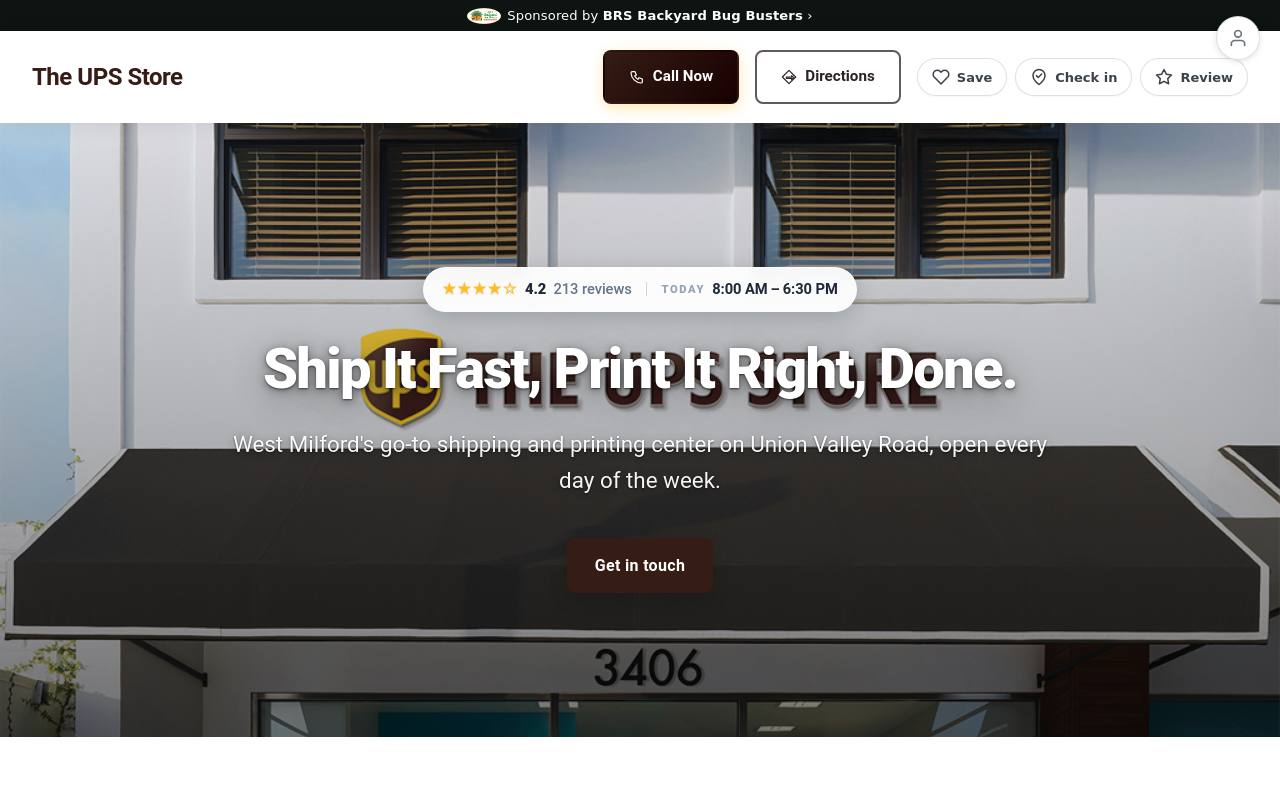 Preview of your live website