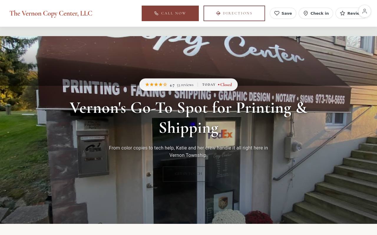 Preview of your live website