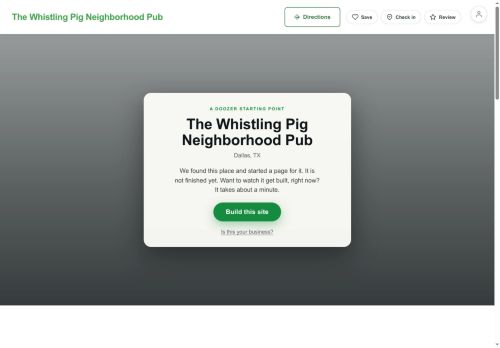 Preview of your live website