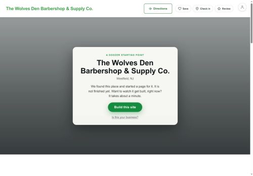 Preview of your live website